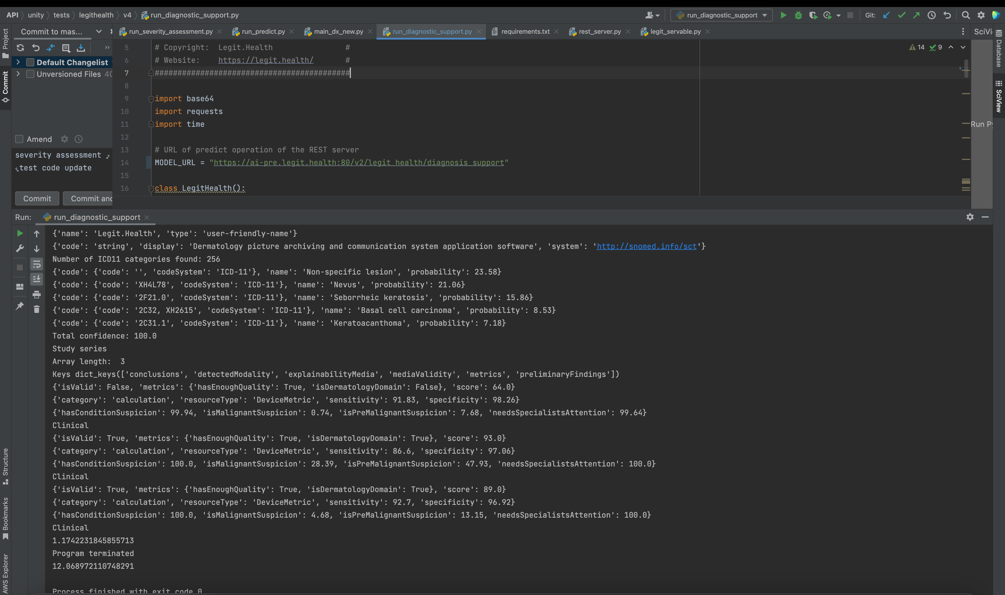 HTTPS POST to the medical device